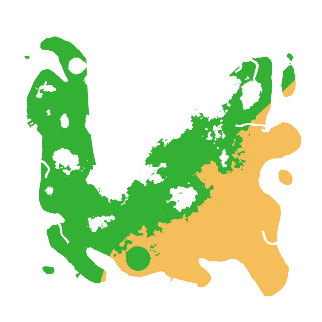 Biome Rust Map: Procedural Map, Size: 3500, Seed: 521828659
