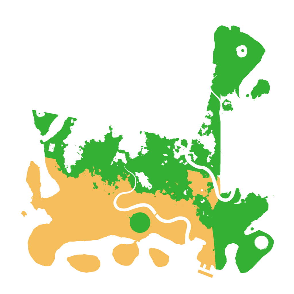 Biome Rust Map: Procedural Map, Size: 3800, Seed: 64854767