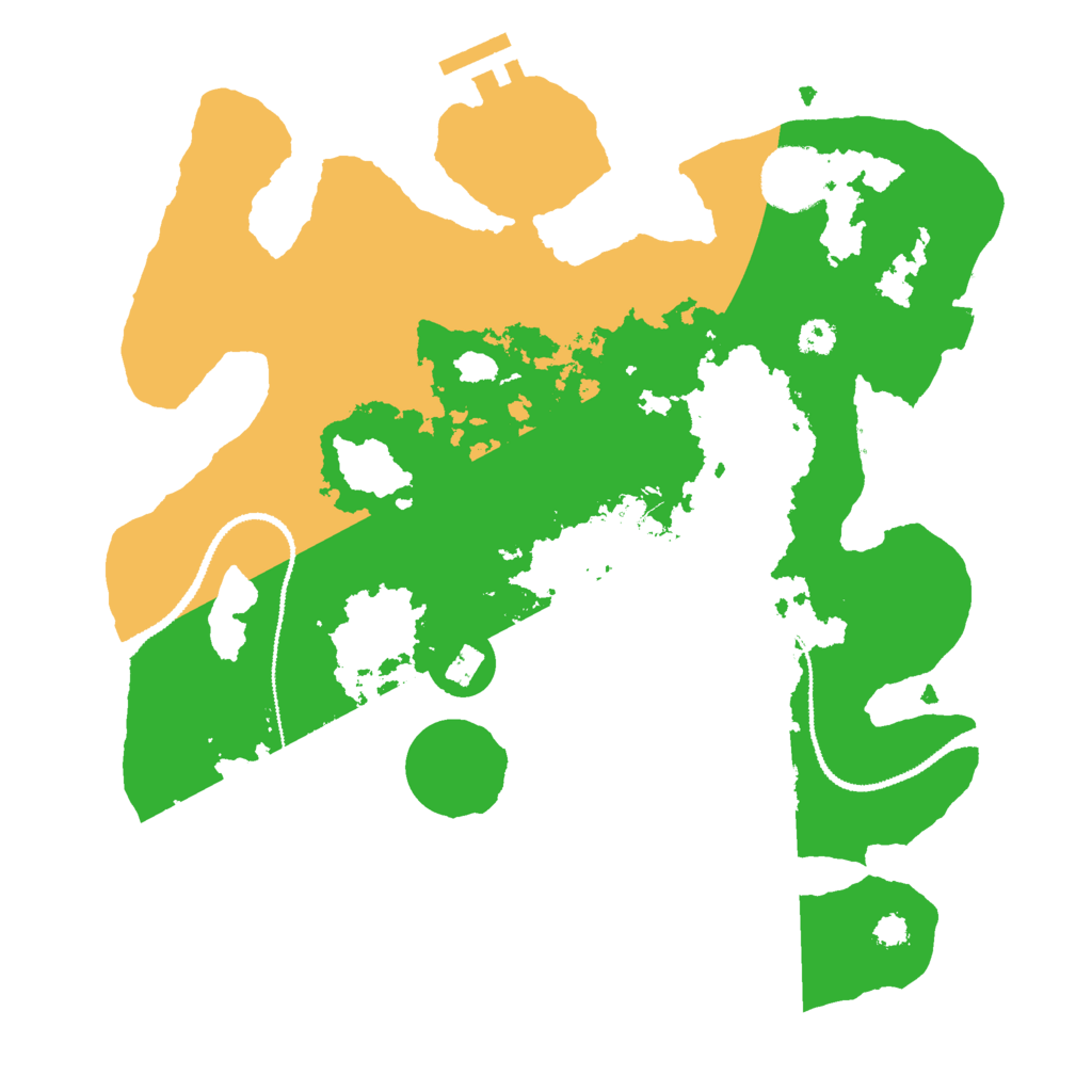 Biome Rust Map: Procedural Map, Size: 3000, Seed: 1996313541