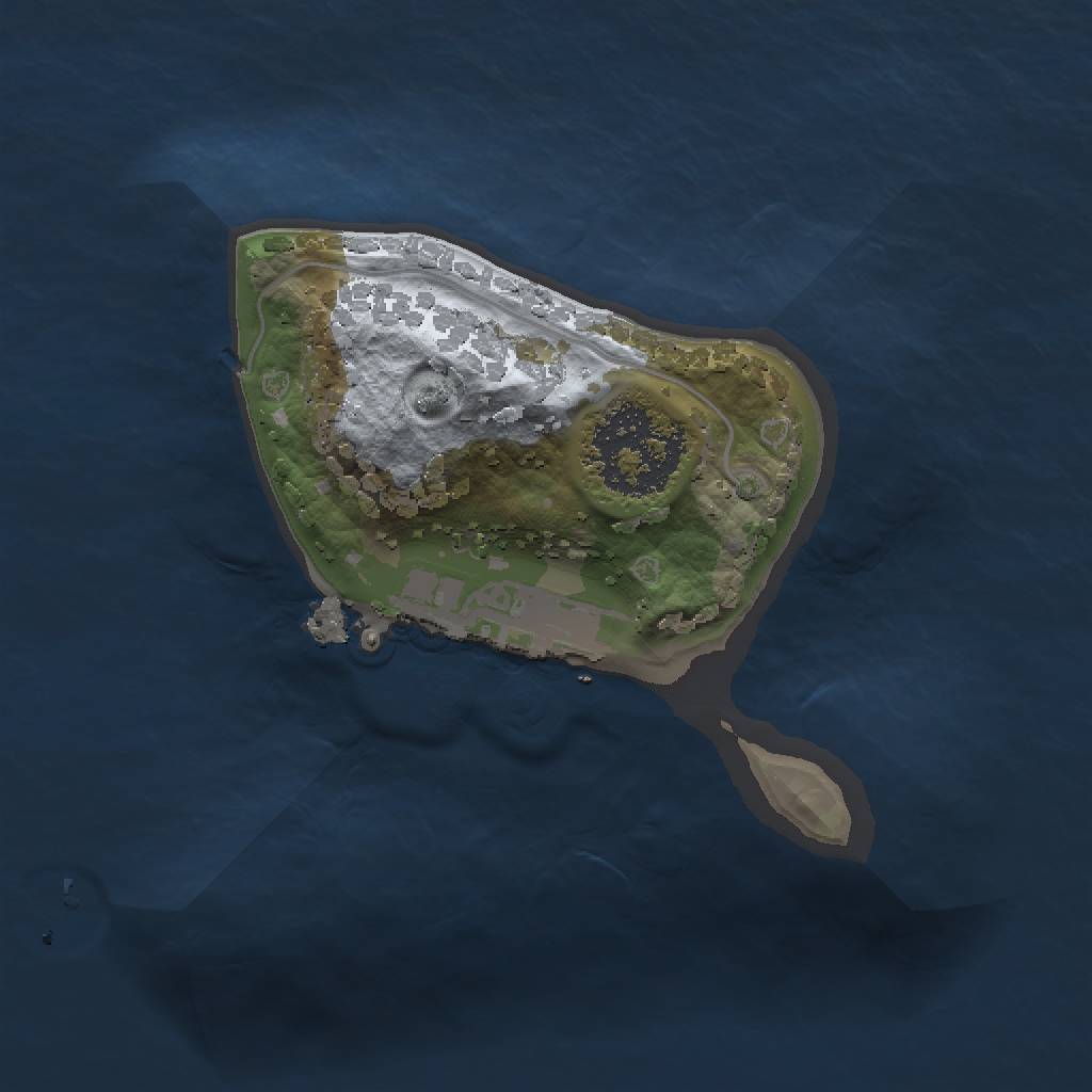 Rust Map: Procedural Map, Size: 1200, Seed: 825678368, 4 Monuments