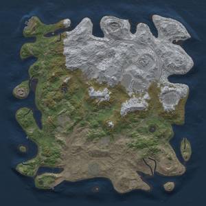 Thumbnail Rust Map: Procedural Map, Size: 4250, Seed: 984319449, 18 Monuments