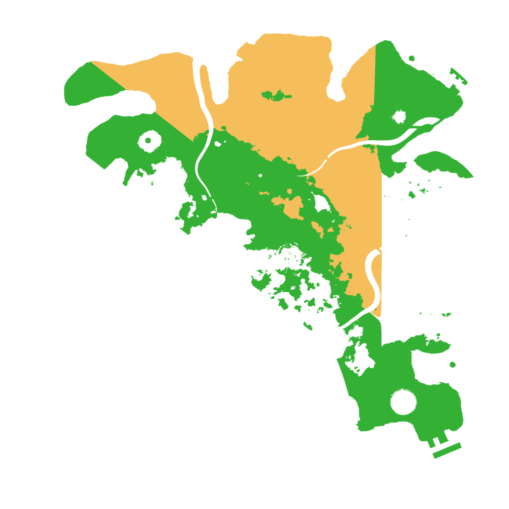 Biome Rust Map: Procedural Map, Size: 3500, Seed: 272282434