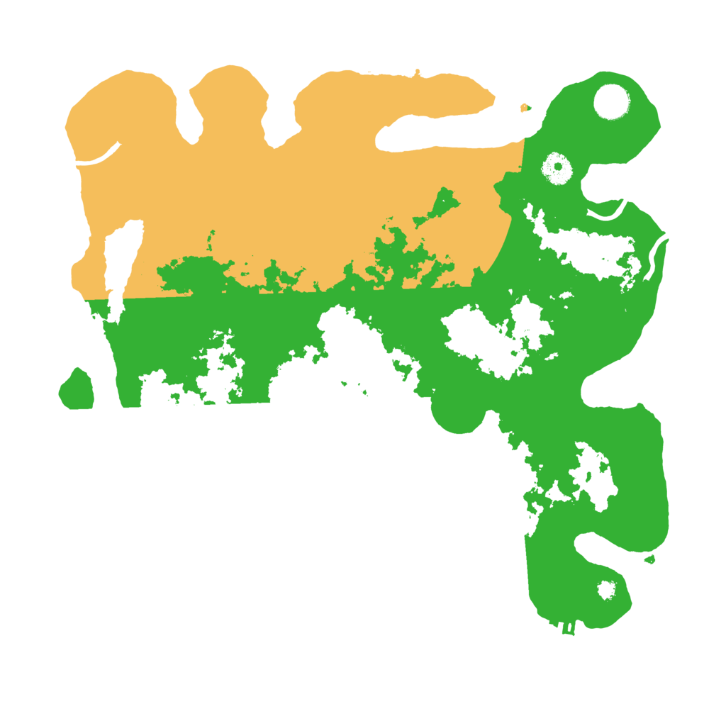 Biome Rust Map: Procedural Map, Size: 3600, Seed: 12013