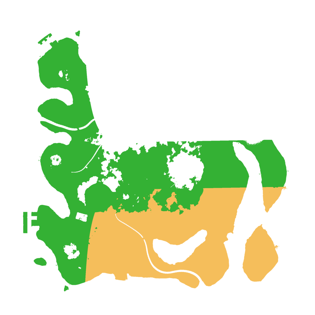 Biome Rust Map: Procedural Map, Size: 3000, Seed: 1498260333