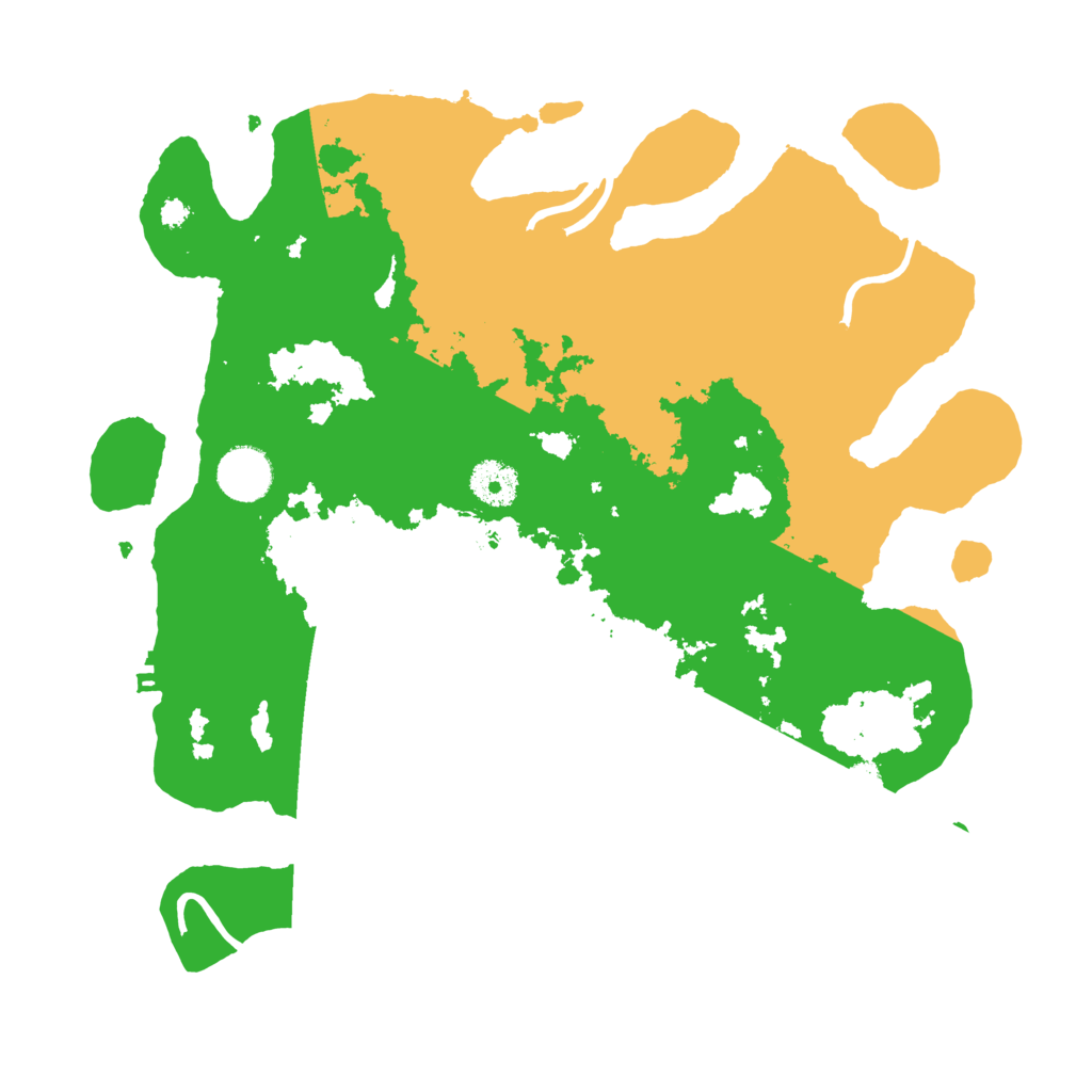 Biome Rust Map: Procedural Map, Size: 3500, Seed: 5231