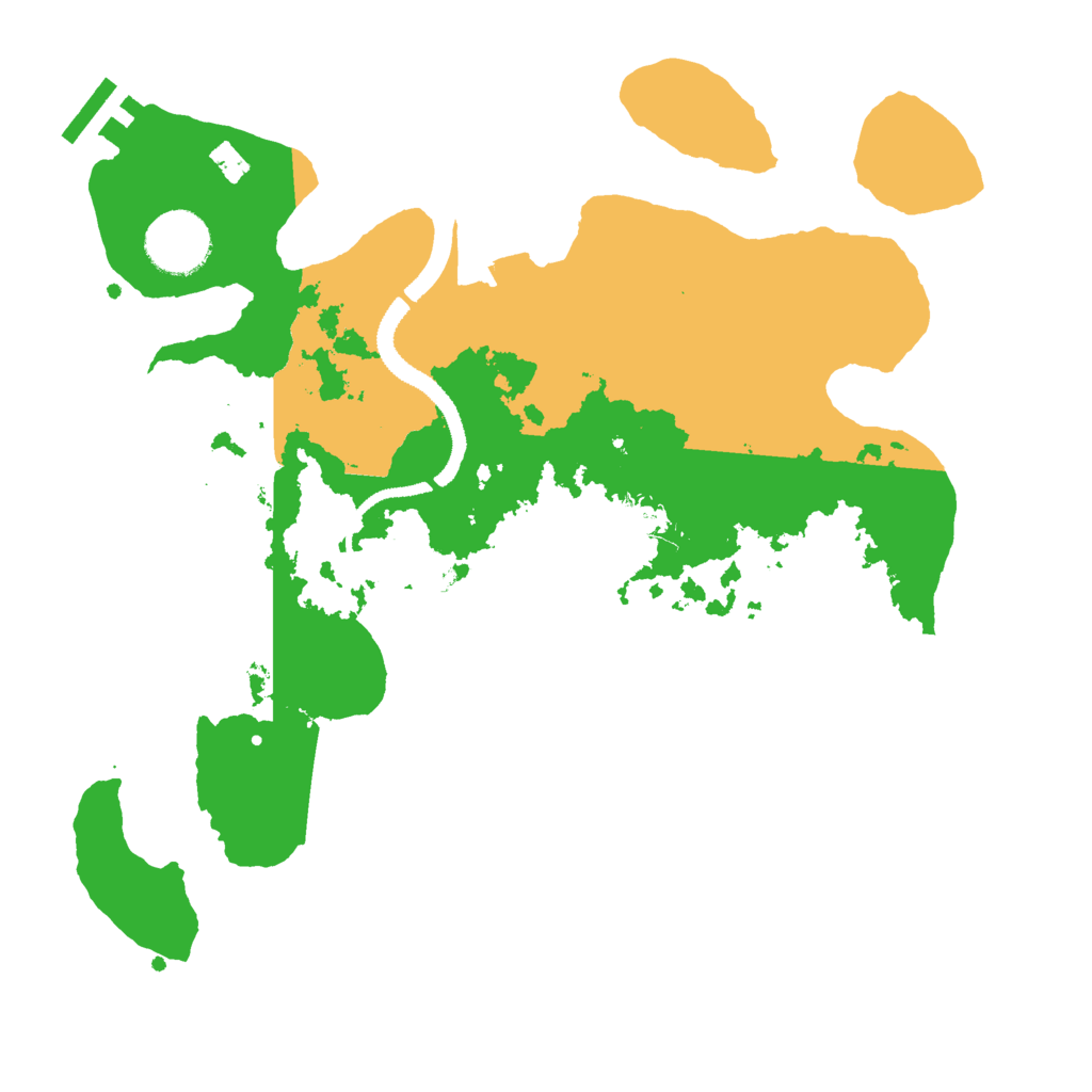 Biome Rust Map: Procedural Map, Size: 3000, Seed: 97237201