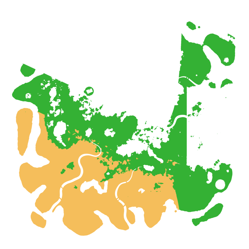 Biome Rust Map: Procedural Map, Size: 4500, Seed: 262319135