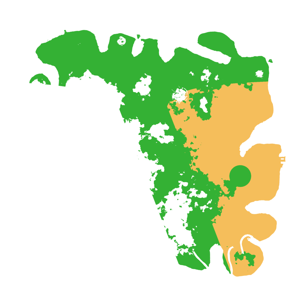 Biome Rust Map: Procedural Map, Size: 3700, Seed: 440566923