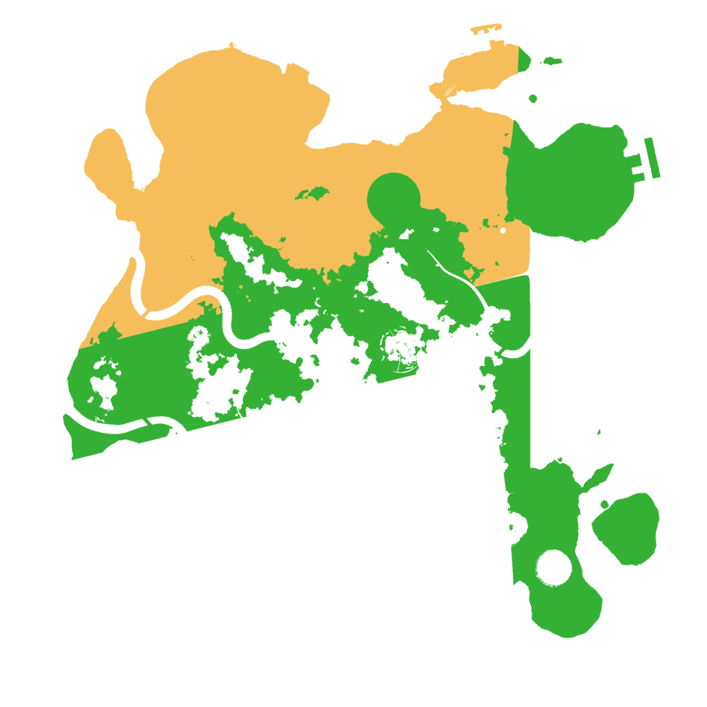 Biome Rust Map: Procedural Map, Size: 3500, Seed: 1877544971