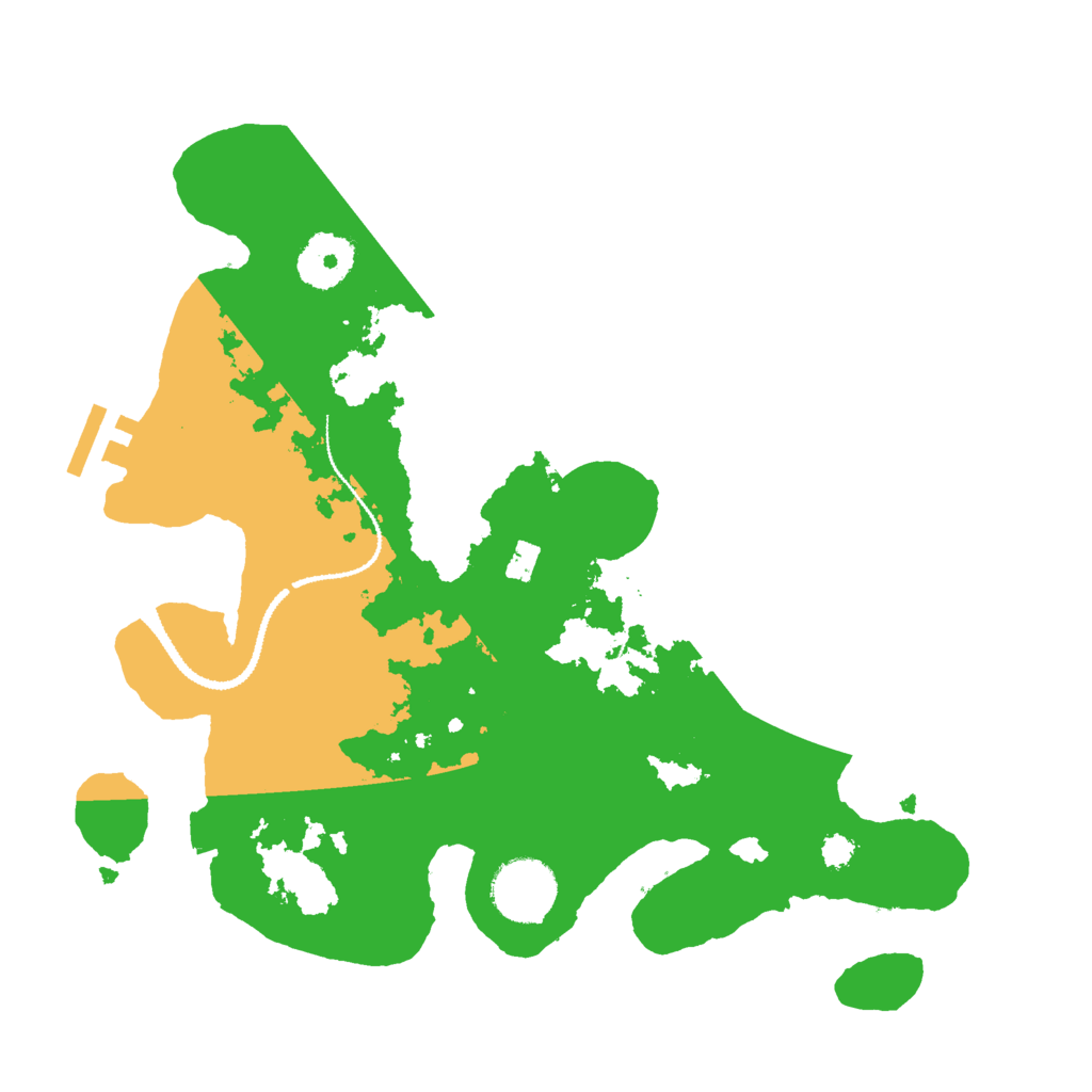 Biome Rust Map: Procedural Map, Size: 3000, Seed: 368595