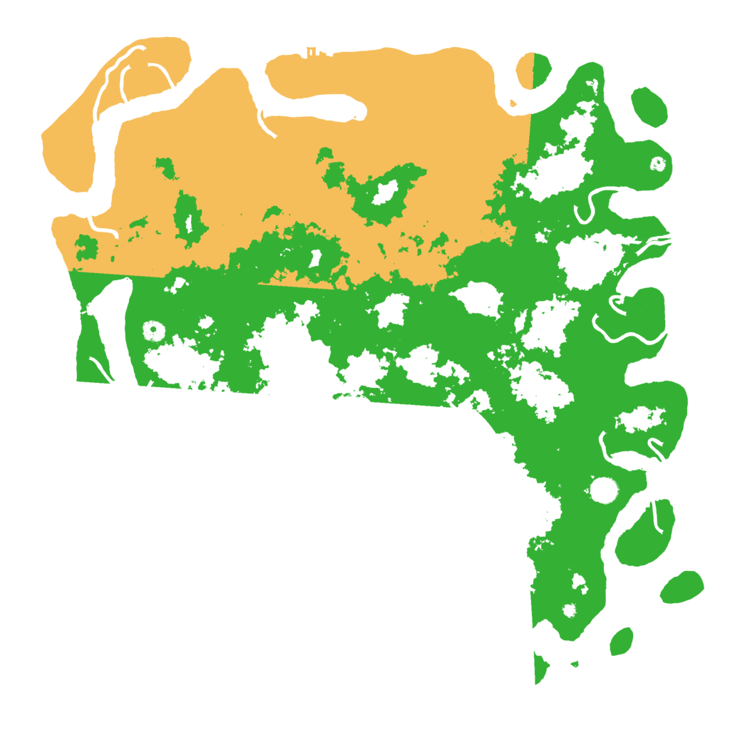 Biome Rust Map: Procedural Map, Size: 5000, Seed: 1371096
