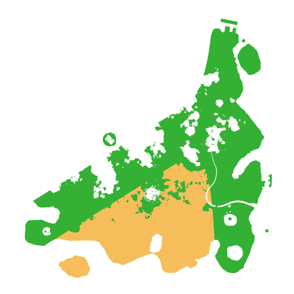 Biome Rust Map: Procedural Map, Size: 3500, Seed: 122718