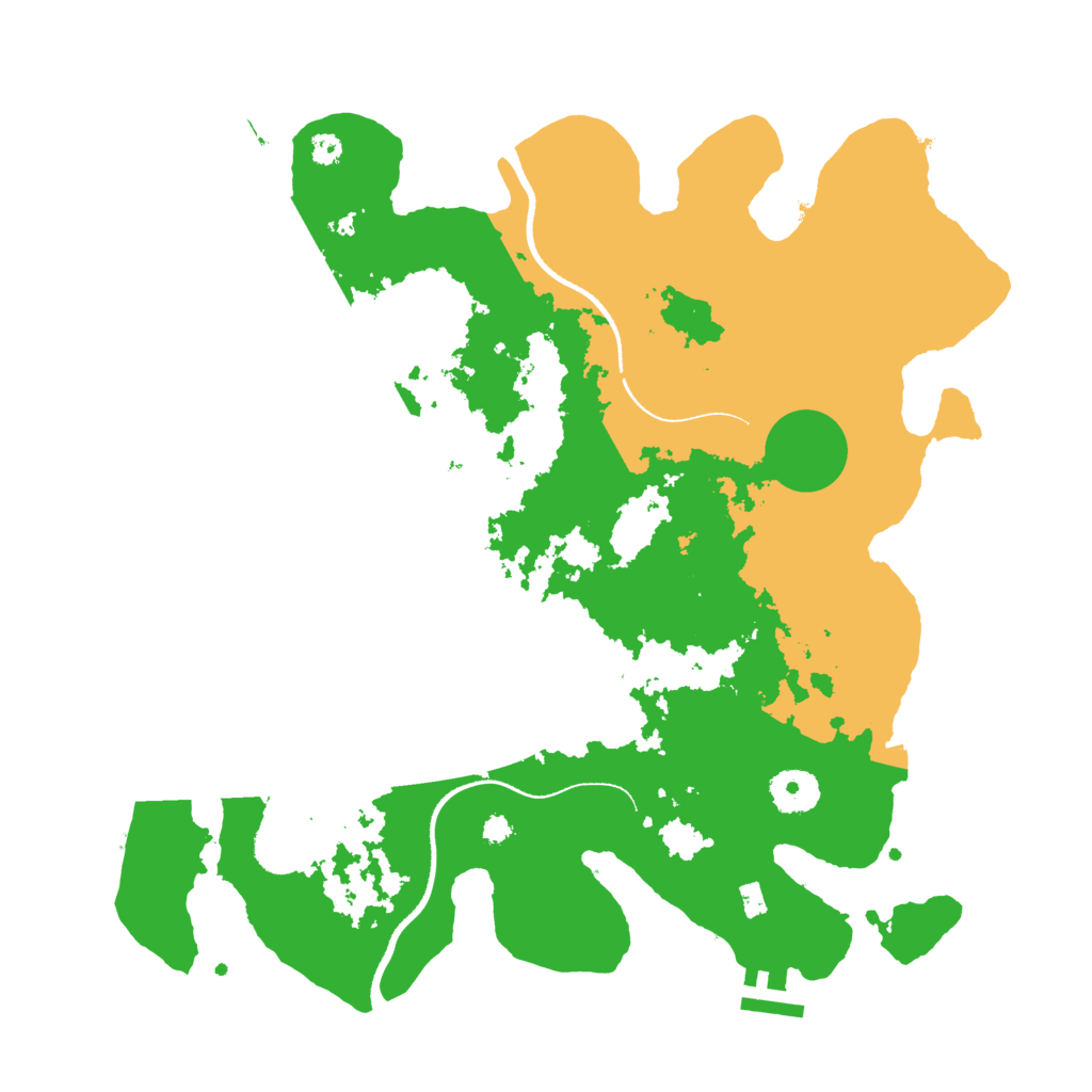 Biome Rust Map: Procedural Map, Size: 3500, Seed: 109141