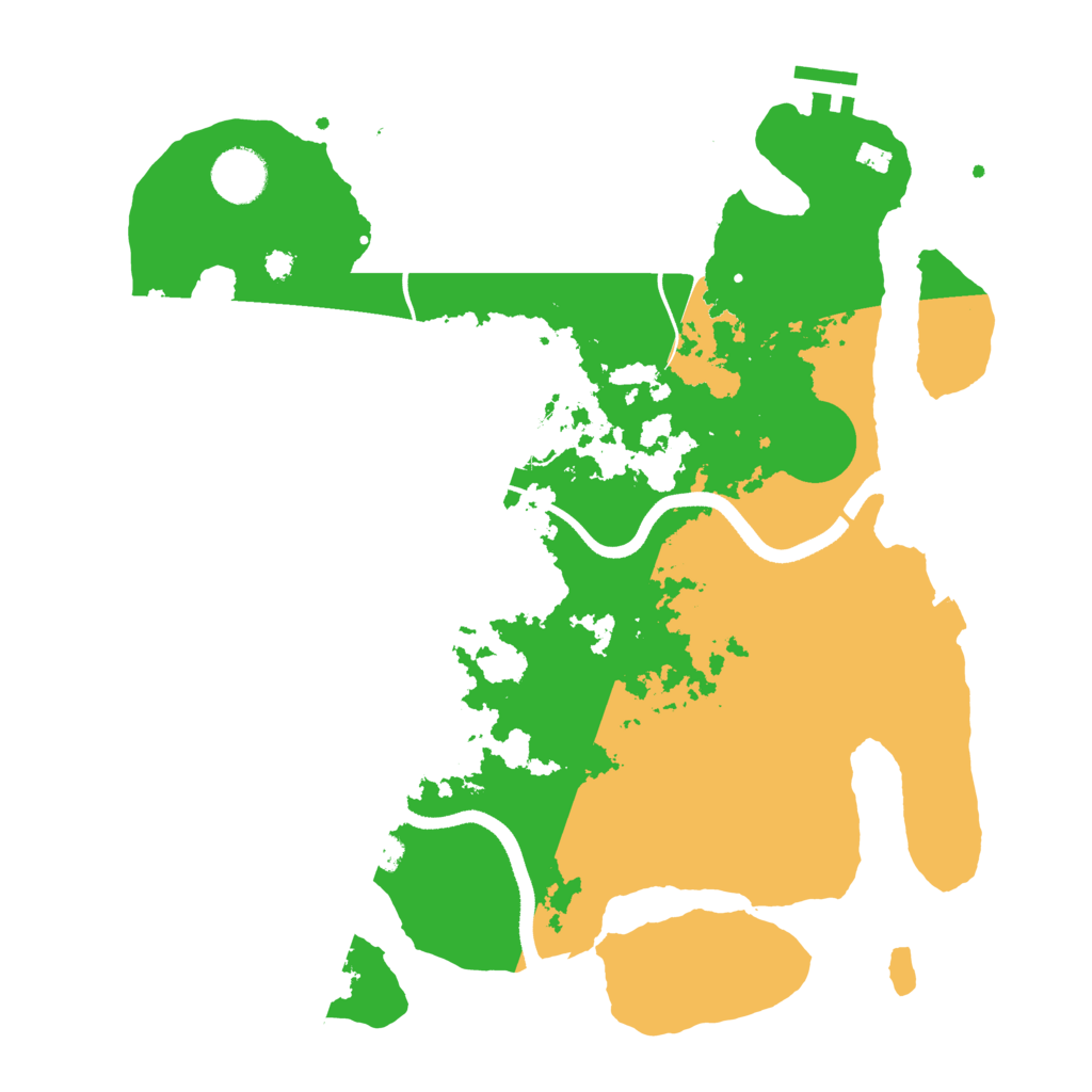 Biome Rust Map: Procedural Map, Size: 3500, Seed: 64400724