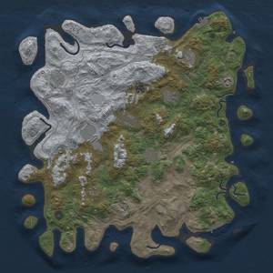 Thumbnail Rust Map: Procedural Map, Size: 4500, Seed: 833424, 19 Monuments