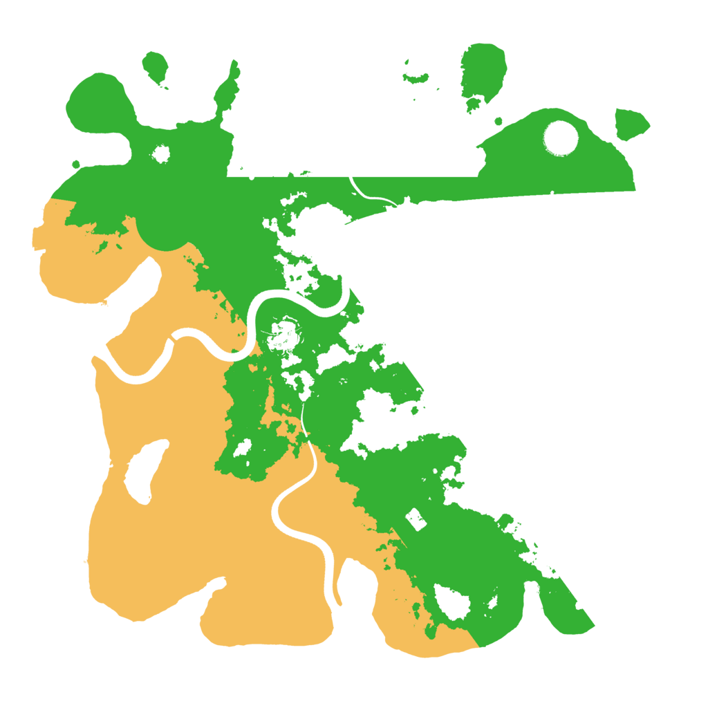 Biome Rust Map: Procedural Map, Size: 3600, Seed: 99697700