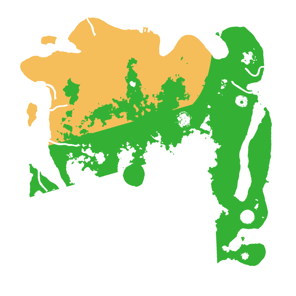 Biome Rust Map: Procedural Map, Size: 3700, Seed: 280670321