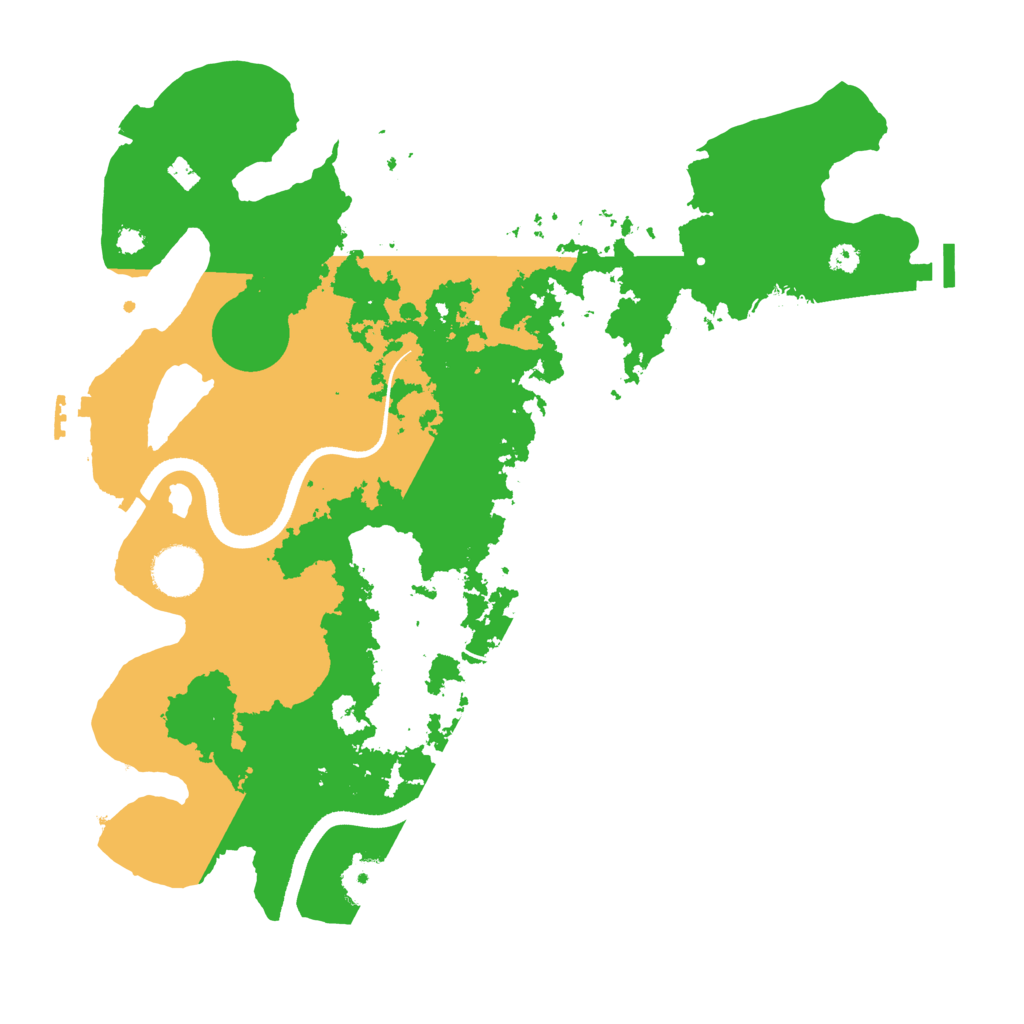 Biome Rust Map: Procedural Map, Size: 3500, Seed: 57388498