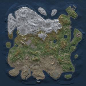 Thumbnail Rust Map: Procedural Map, Size: 3750, Seed: 1515644672, 15 Monuments