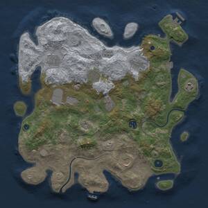 Thumbnail Rust Map: Procedural Map, Size: 3750, Seed: 1515644672, 16 Monuments