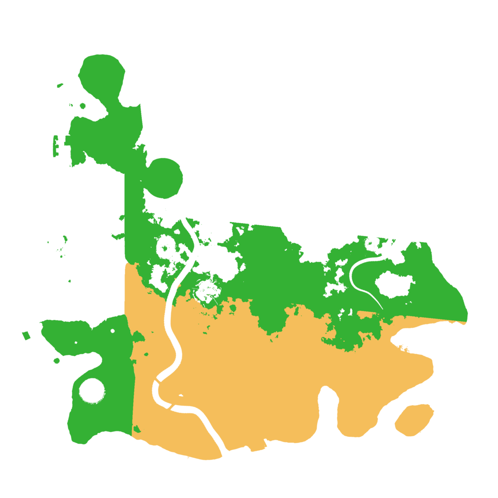 Biome Rust Map: Procedural Map, Size: 3500, Seed: 856606816