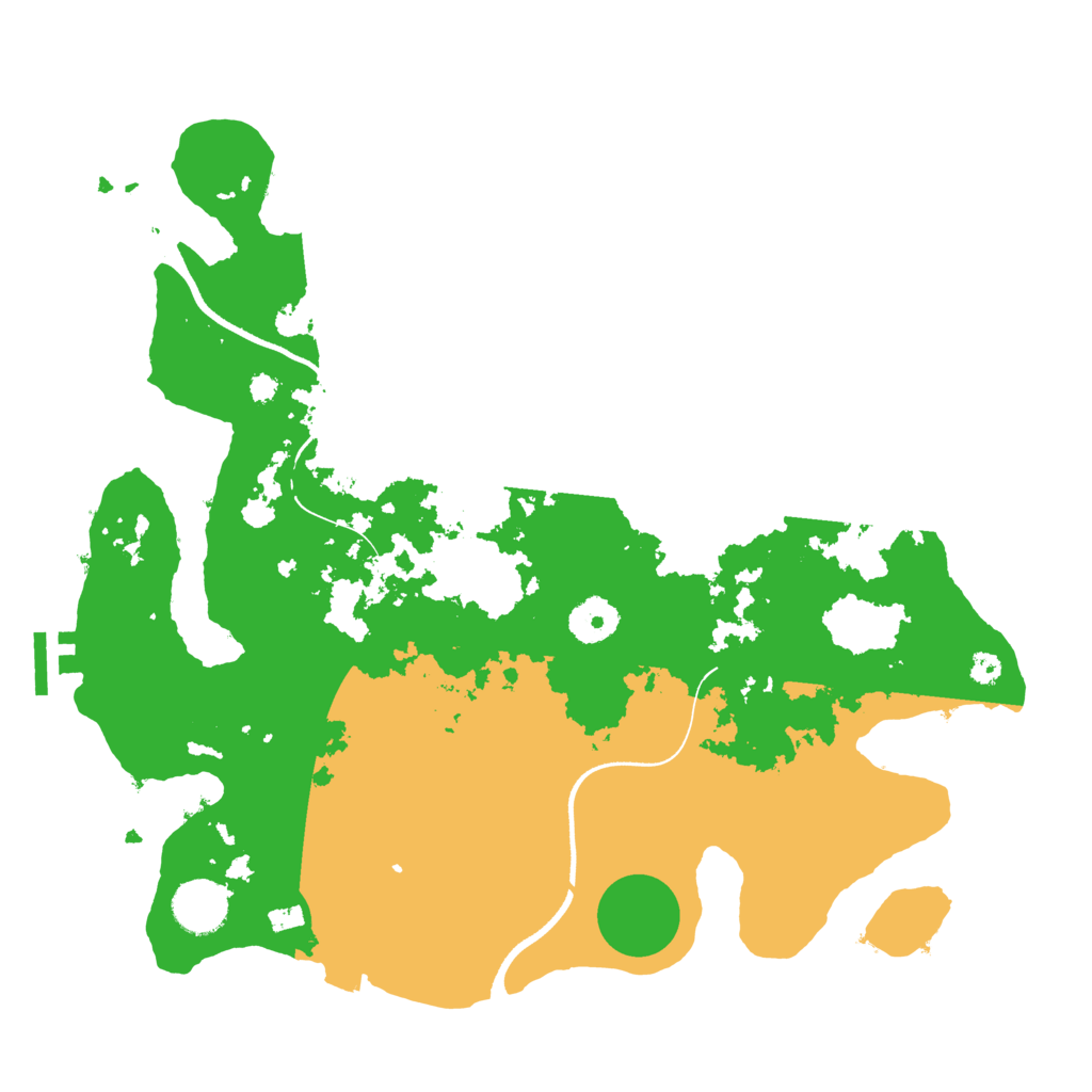 Biome Rust Map: Procedural Map, Size: 3500, Seed: 856606816