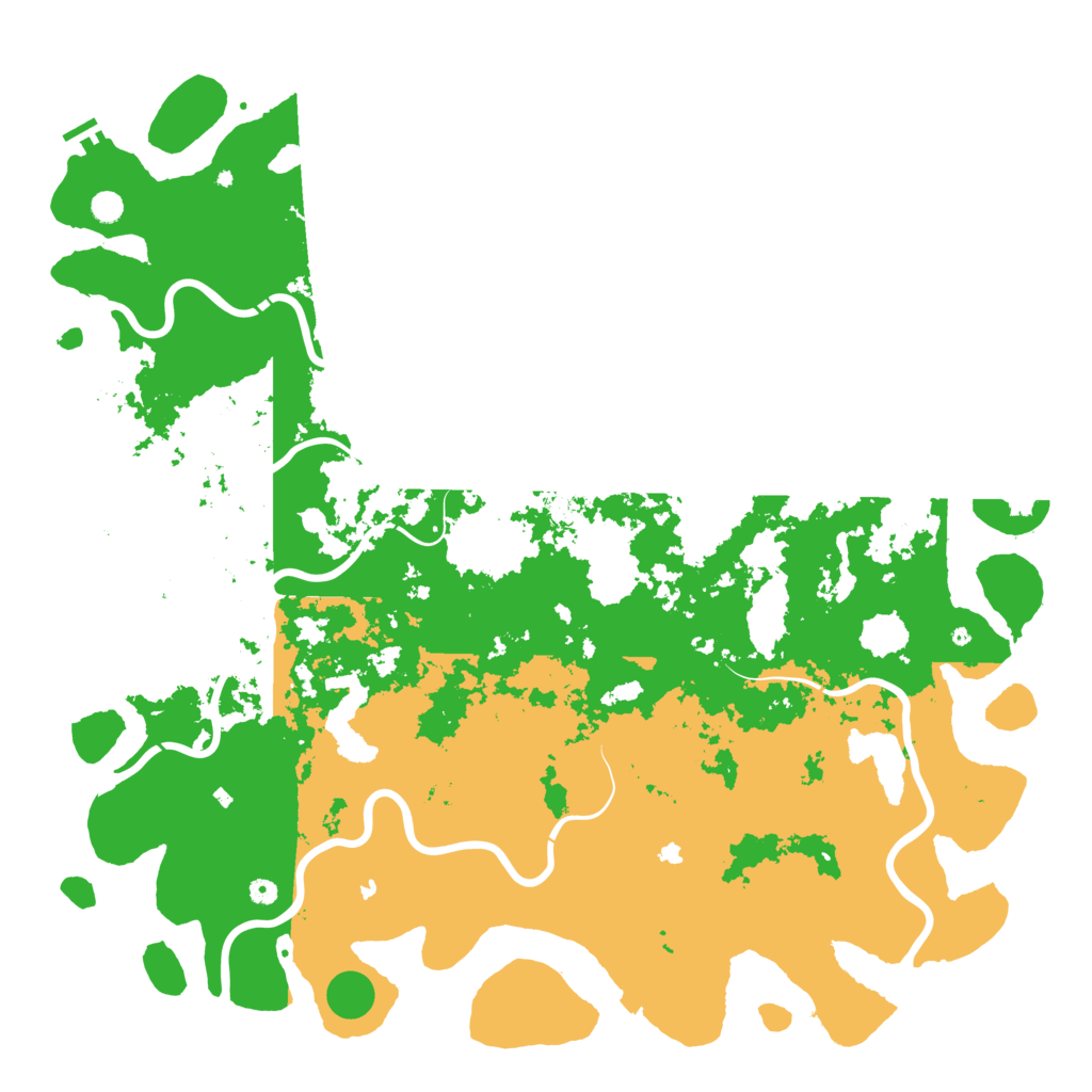 Biome Rust Map: Procedural Map, Size: 6000, Seed: 1431116114