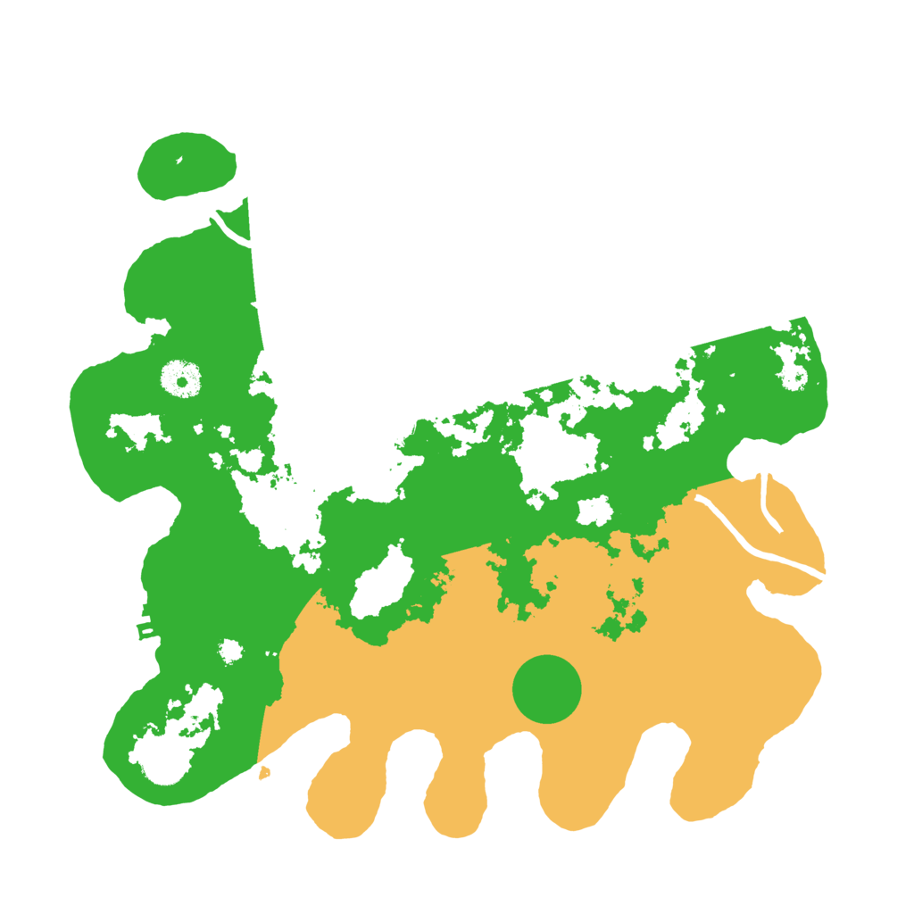 Biome Rust Map: Procedural Map, Size: 3500, Seed: 14160