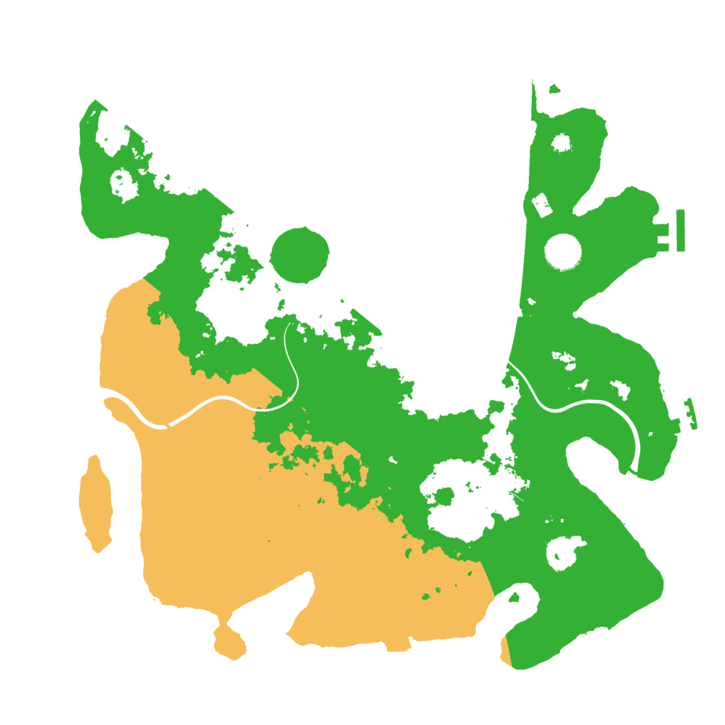 Biome Rust Map: Procedural Map, Size: 3500, Seed: 2047000949