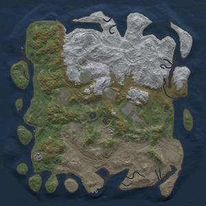 Thumbnail Rust Map: Procedural Map, Size: 4500, Seed: 524581217, 19 Monuments