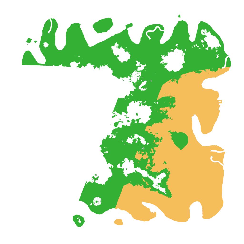Biome Rust Map: Procedural Map, Size: 4300, Seed: 13131313