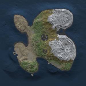 Thumbnail Rust Map: Procedural Map, Size: 1800, Seed: 21070685, 10 Monuments