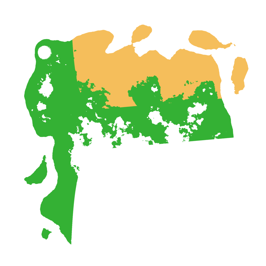 Biome Rust Map: Barren, Size: 3500, Seed: 758628831