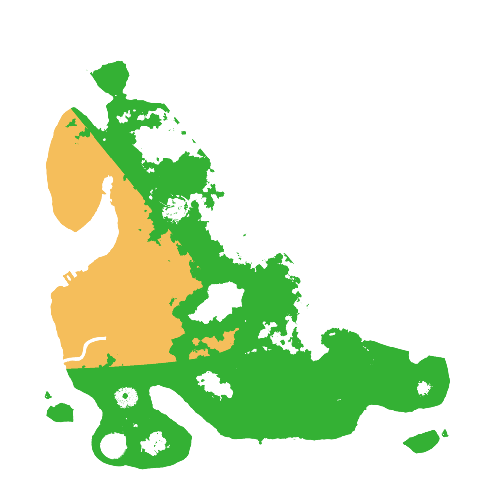 Biome Rust Map: Procedural Map, Size: 3500, Seed: 912091