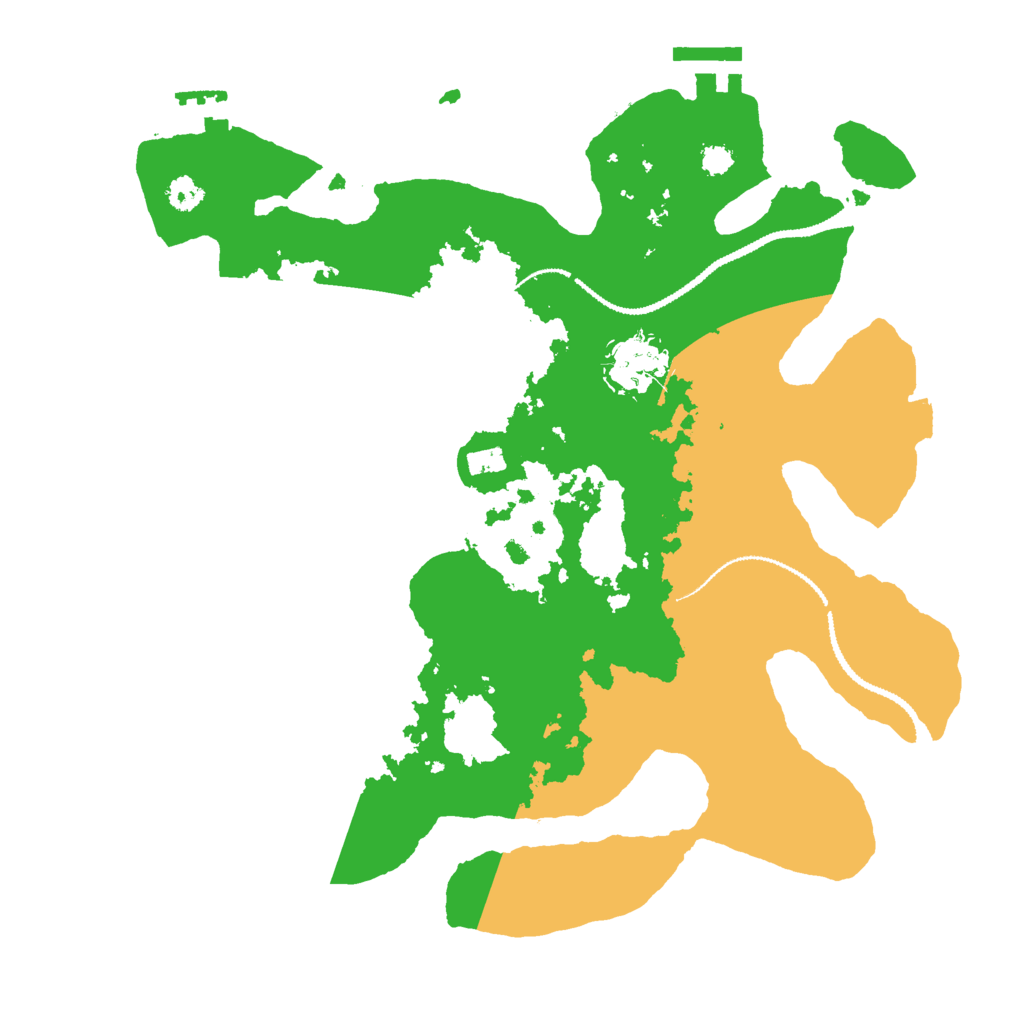 Biome Rust Map: Procedural Map, Size: 3000, Seed: 15528