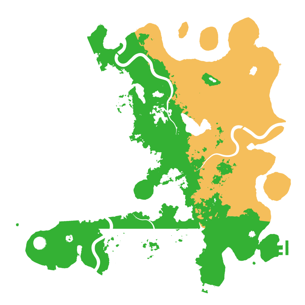 Biome Rust Map: Procedural Map, Size: 4200, Seed: 975408999