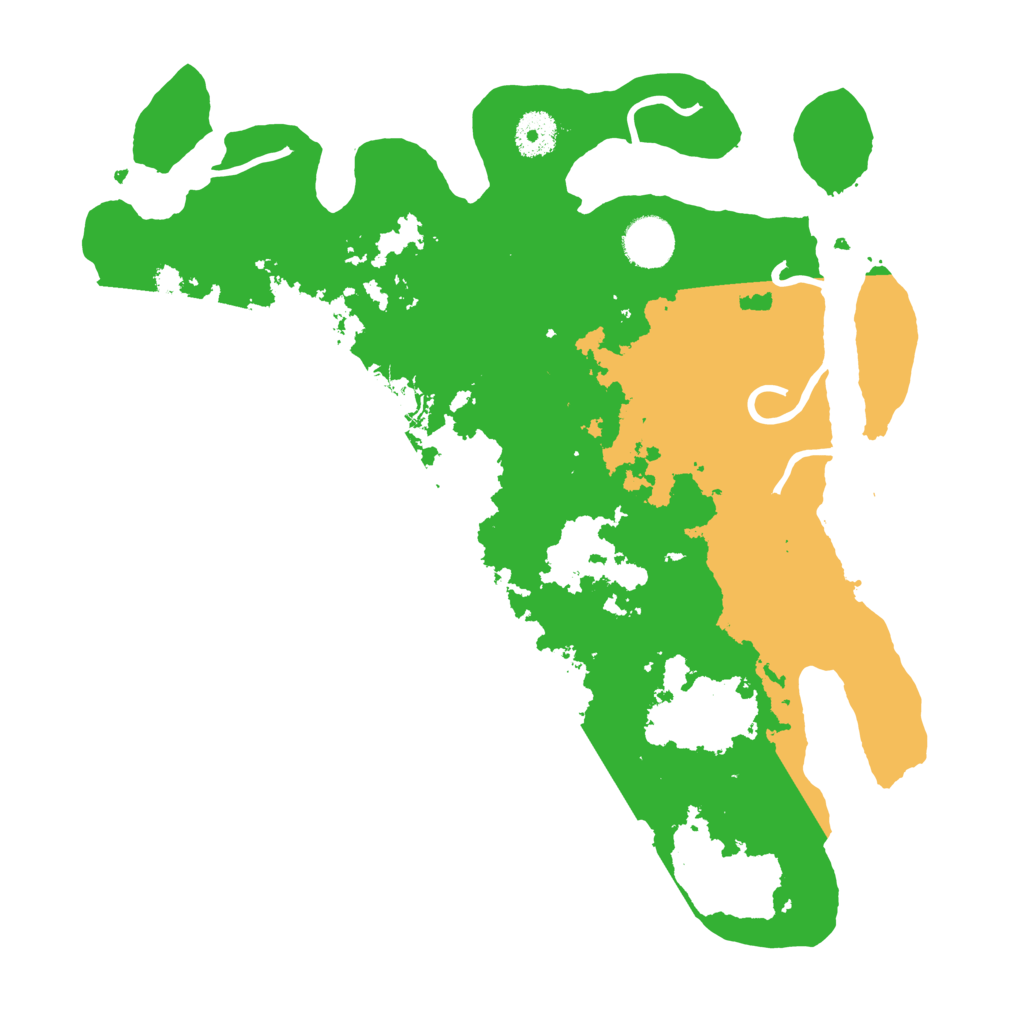 Biome Rust Map: Procedural Map, Size: 3500, Seed: 115923