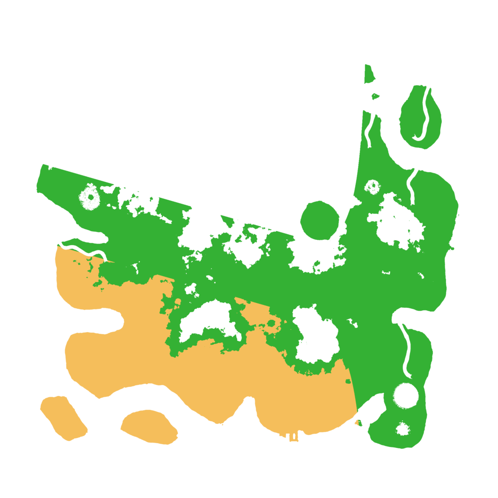 Biome Rust Map: Procedural Map, Size: 3500, Seed: 50117543