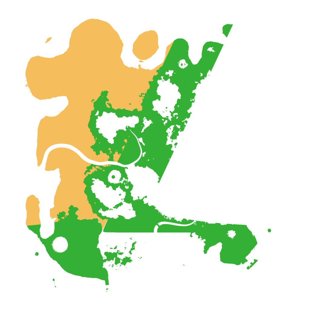 Biome Rust Map: Procedural Map, Size: 3500, Seed: 190488