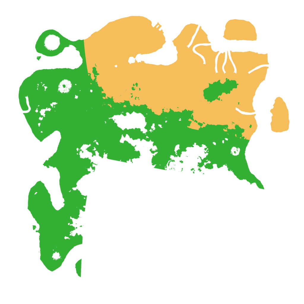 Biome Rust Map: Procedural Map, Size: 3500, Seed: 6544