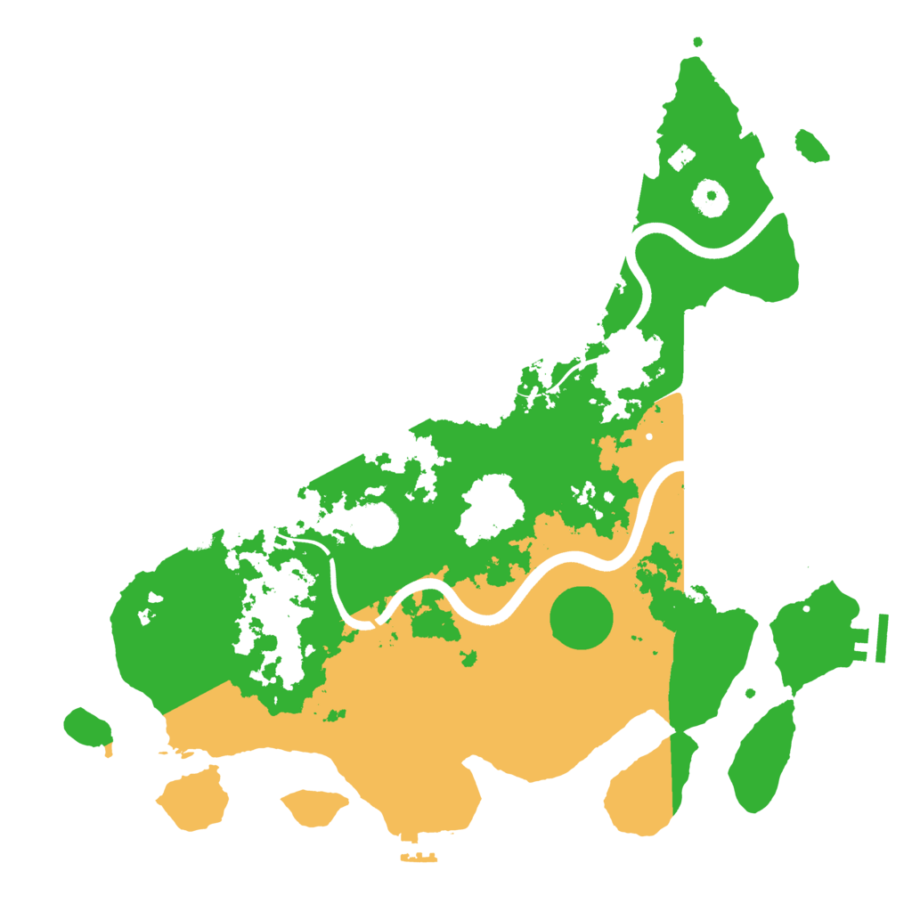Biome Rust Map: Procedural Map, Size: 3800, Seed: 187957