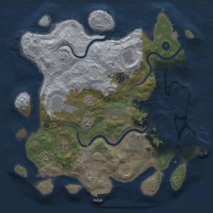 Thumbnail Rust Map: Procedural Map, Size: 3800, Seed: 187957, 15 Monuments