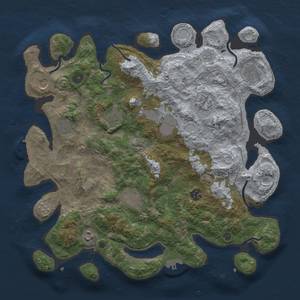 Thumbnail Rust Map: Procedural Map, Size: 4000, Seed: 3003, 19 Monuments