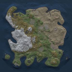 Thumbnail Rust Map: Procedural Map, Size: 3500, Seed: 1687979961, 19 Monuments