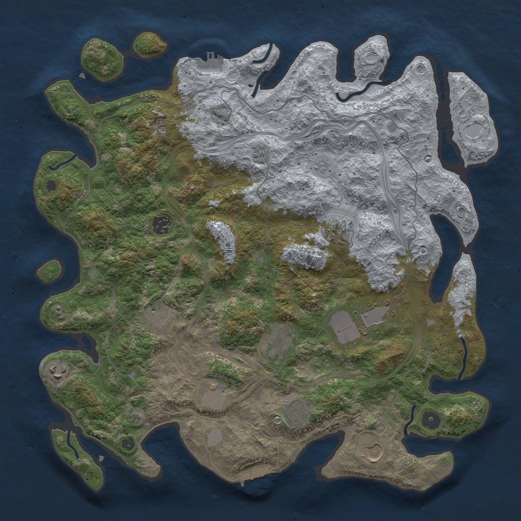 Rust Map: Procedural Map, Size: 4250, Seed: 20221104, 17 Monuments