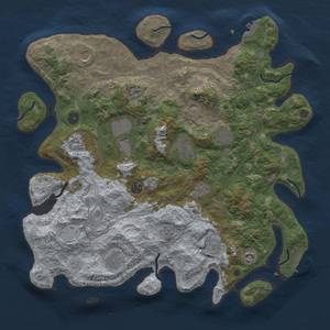 Thumbnail Rust Map: Procedural Map, Size: 4250, Seed: 911, 18 Monuments
