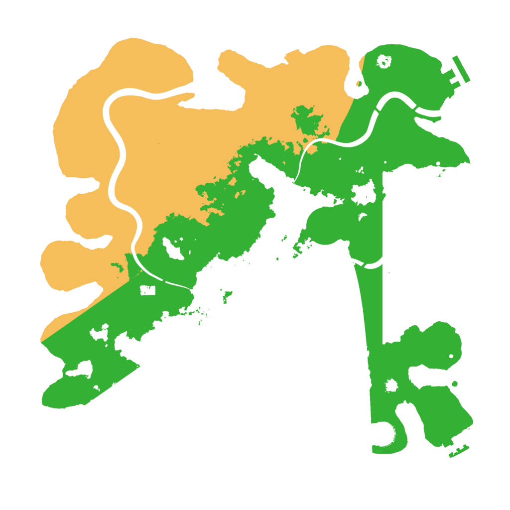 Biome Rust Map: Procedural Map, Size: 3600, Seed: 810726304