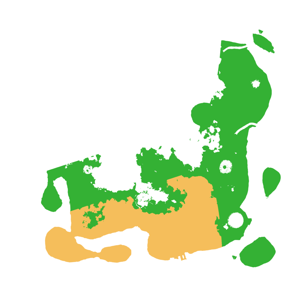 Biome Rust Map: Procedural Map, Size: 3500, Seed: 871042860