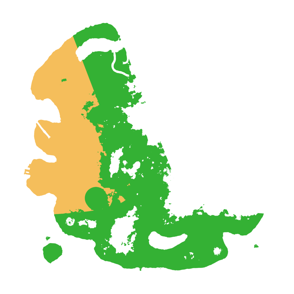 Biome Rust Map: Procedural Map, Size: 3500, Seed: 136369736