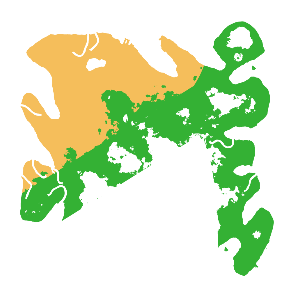 Biome Rust Map: Procedural Map, Size: 3500, Seed: 92573769